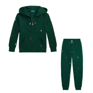 Ralph Lauren - Pony Hoodie jogging set, Green