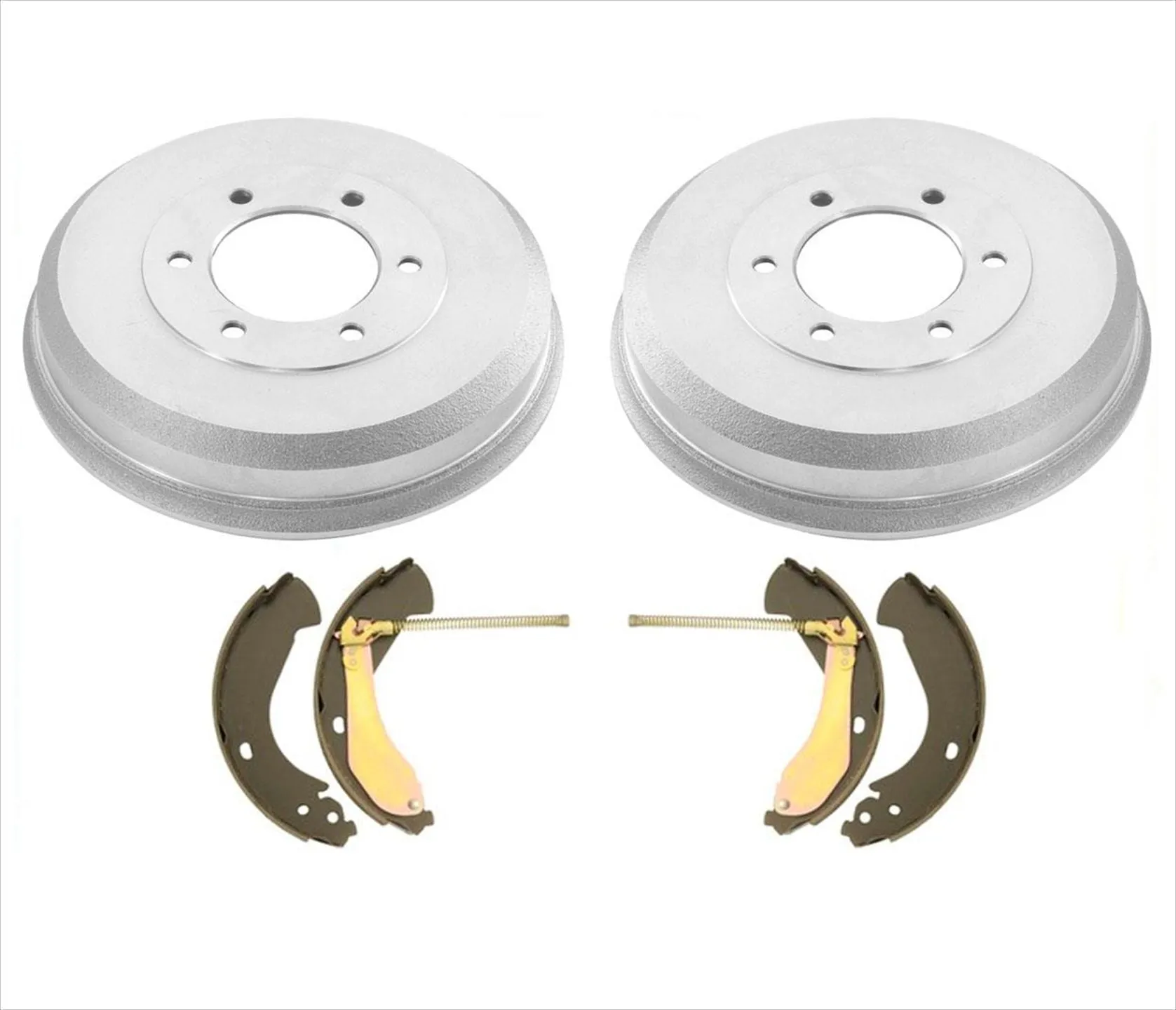 Rear Left & Right Brake Drums & Rear Brake Shoes 2004-2008 for GMC Canyon