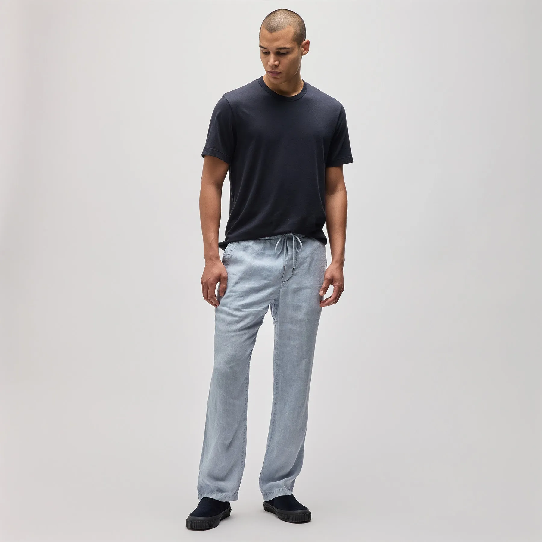 Relaxed Linen Pant - Open Sky Pigment