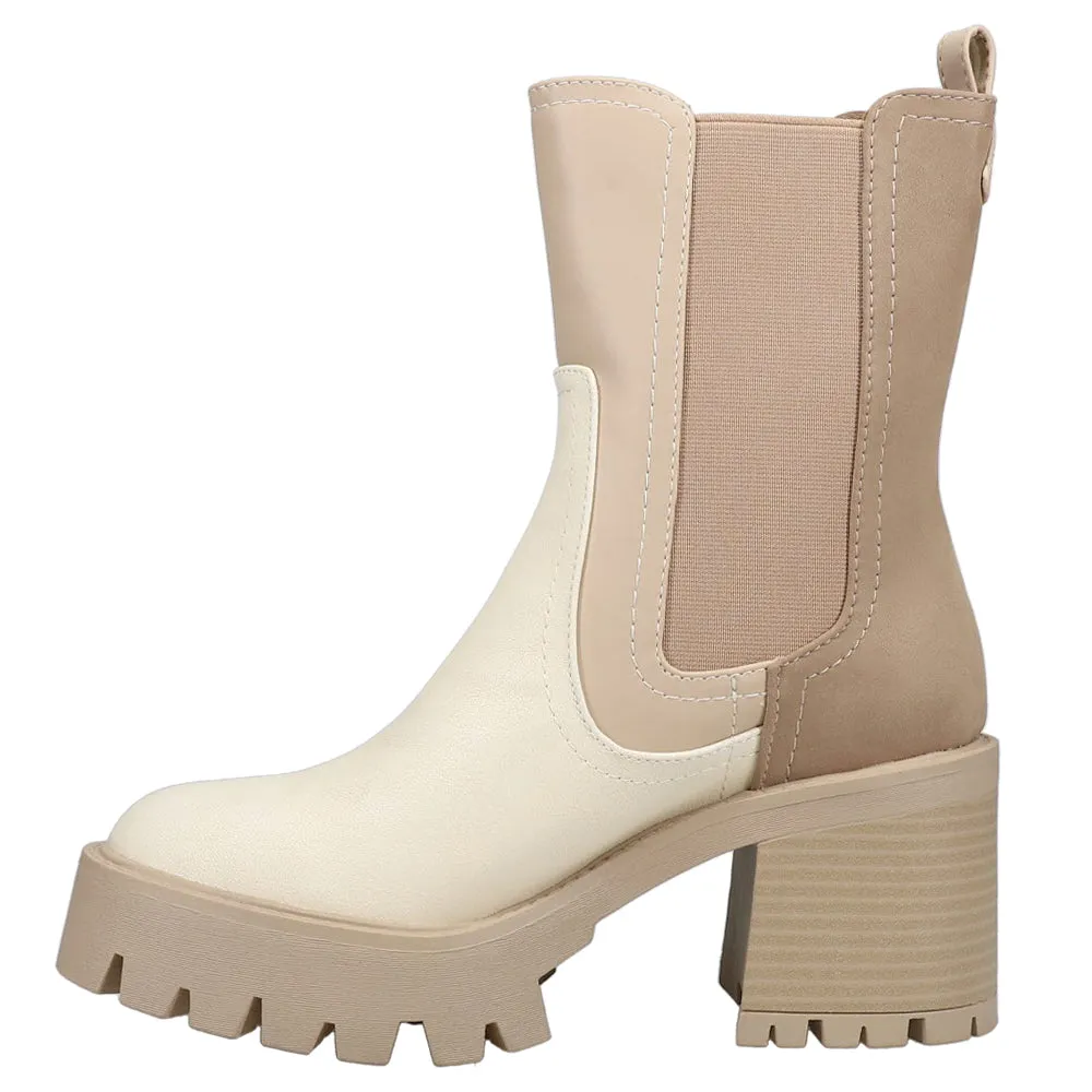 Remi Round Toe Lug Sole Boots