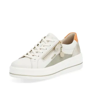 Remonte Trainers D0C01 Ladies Shoes White Combi