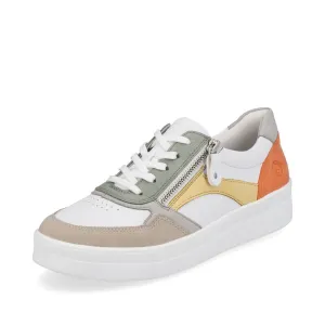 Remonte Trainers D0J01 Ladies Shoes White Combi