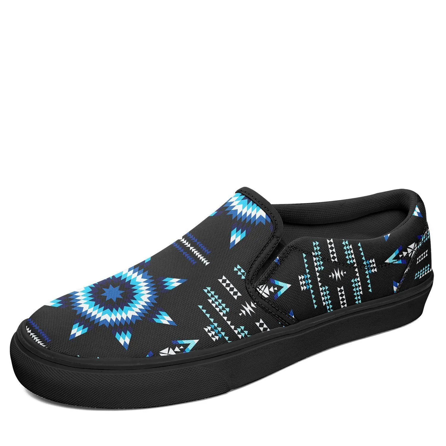 Rising Star Wolf Moon Otoyimm Kid's Canvas Slip On Shoes