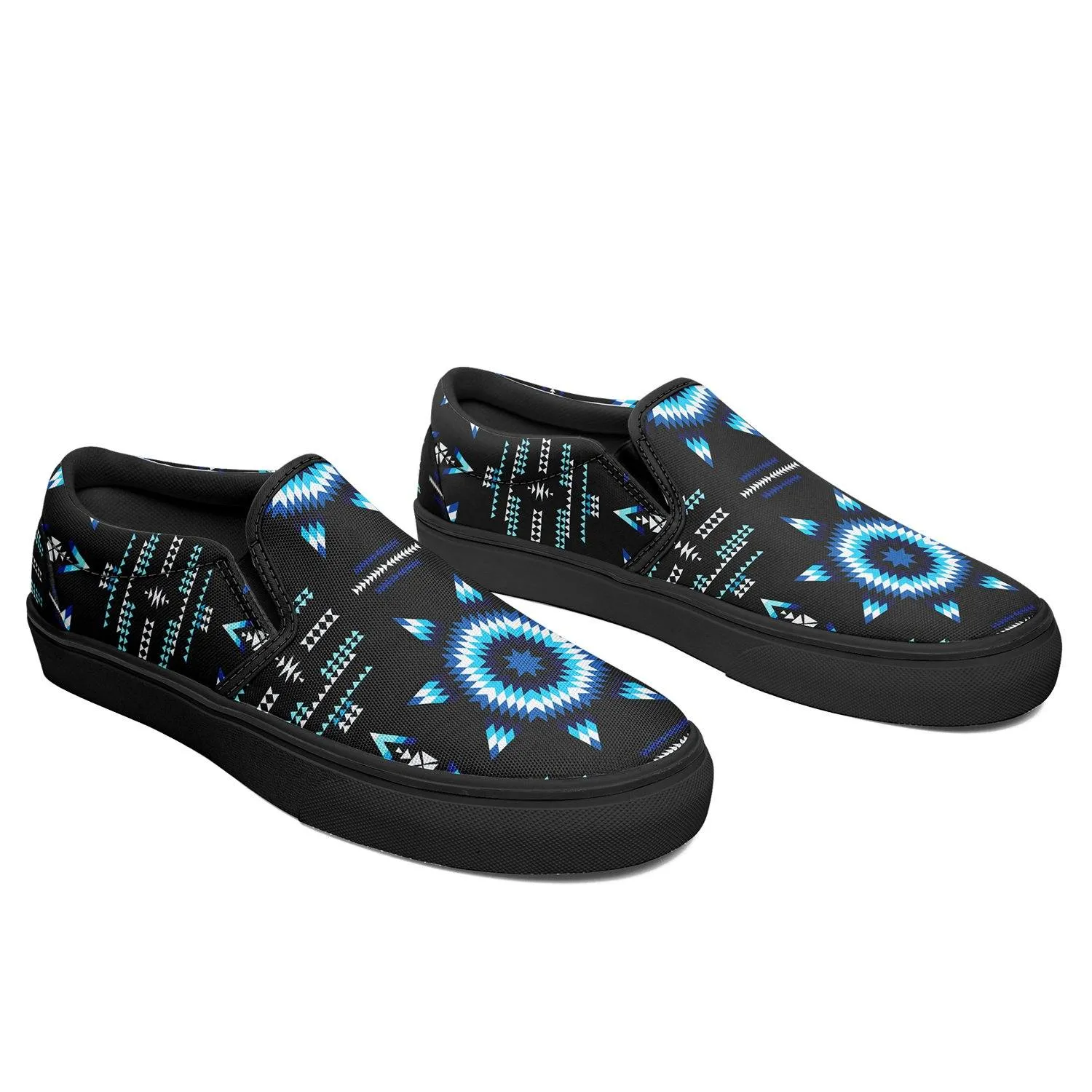 Rising Star Wolf Moon Otoyimm Kid's Canvas Slip On Shoes