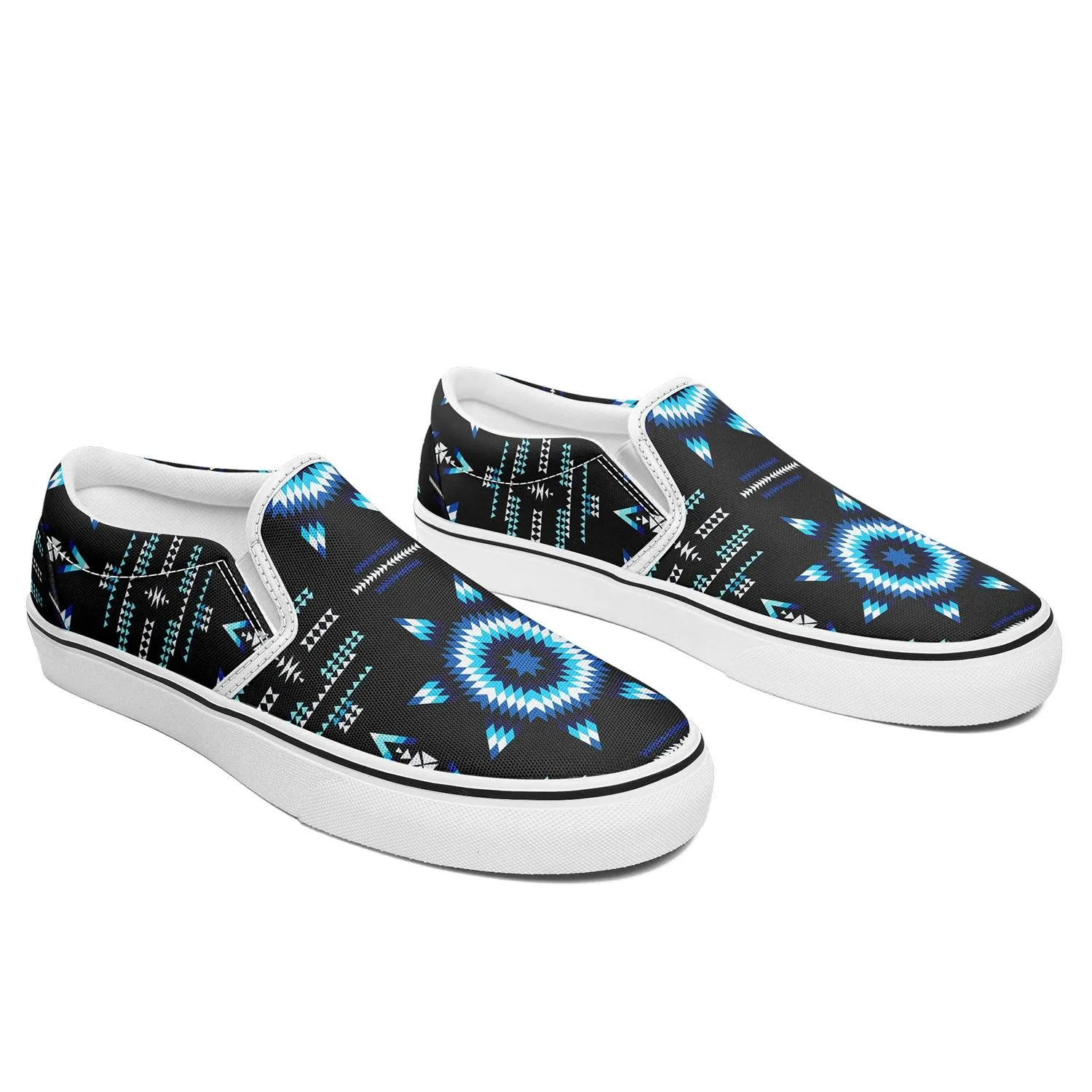 Rising Star Wolf Moon Otoyimm Kid's Canvas Slip On Shoes