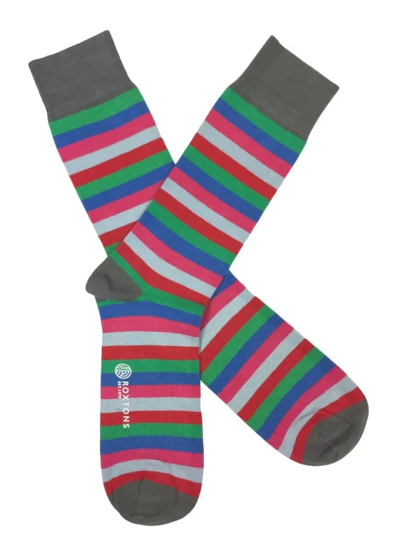 Roxtons Classic Multi Stripe Socks