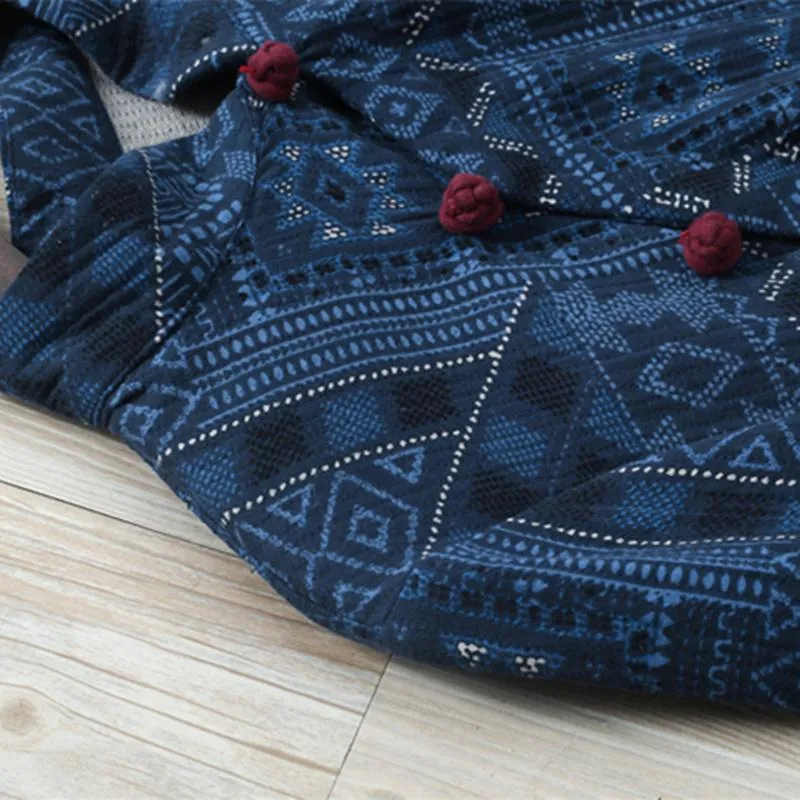 Sacred Geometry Chinese Linen Dress