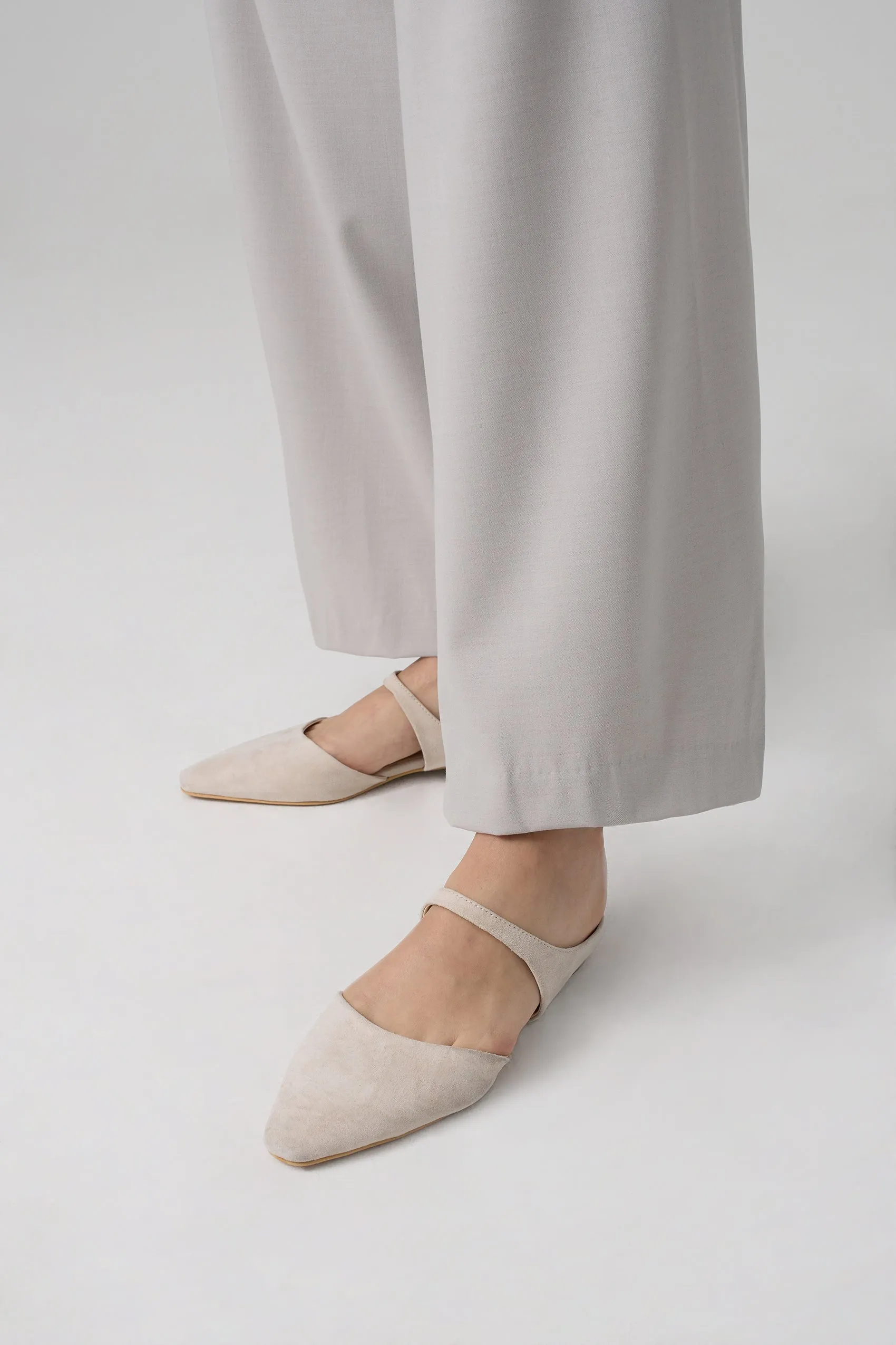 Sance Suede Closed Toe Flats