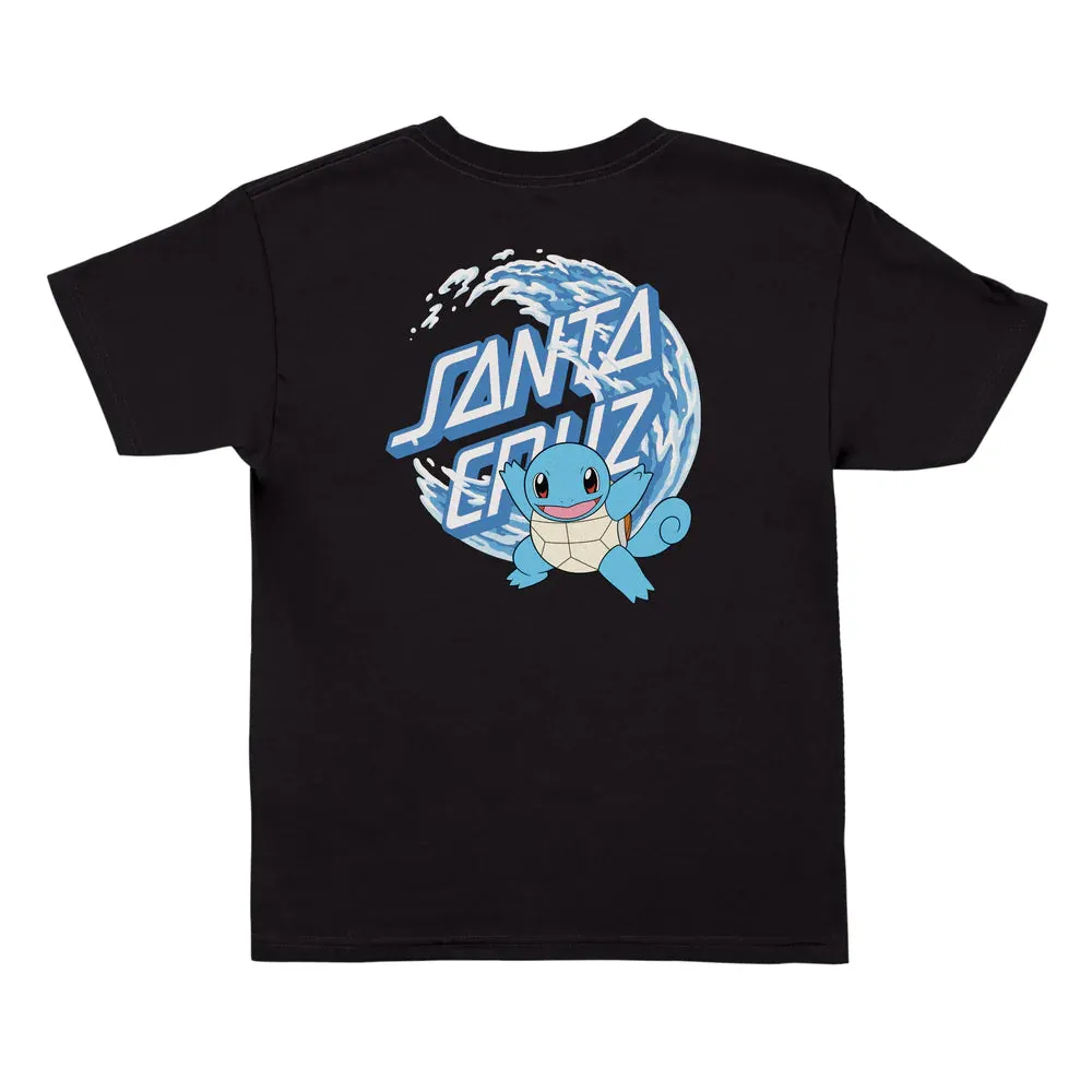 Santa Cruz x Pokémon Water Type 1 Youth T-Shirt - Black