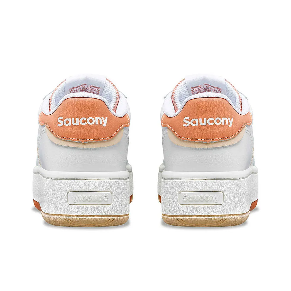 Scarpe Donna Saucony Sneakers Jazz Court Platform White - Peach