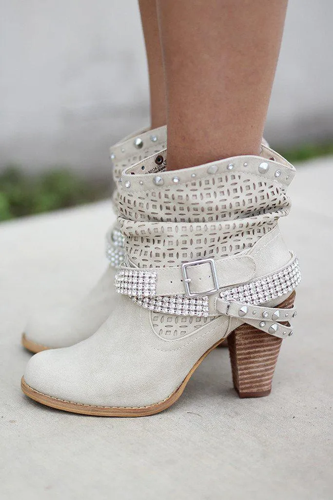 Shiloh Cream Booties