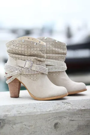 Shiloh Cream Booties