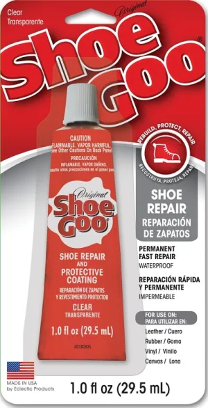 Shoe GOO 110231 Shoe Repair Adhesive, Gel, Liquid, Black/Clear, 1 oz :CD: QUANTITY: 1