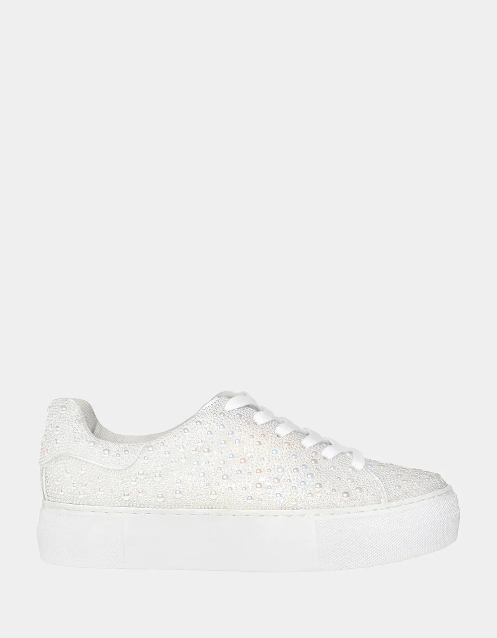 Sidney Sparkle Sneaker - Pearl