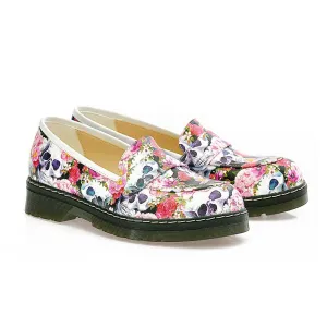 Skull Flower Garden Sneaker Shoes AMOX101