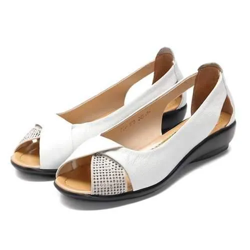 SOCOFY  Casual Leather Flats