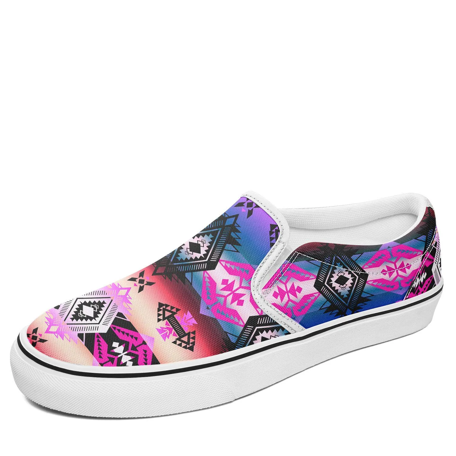 Sovereign Nation Skies Otoyimm Kid's Canvas Slip On Shoes