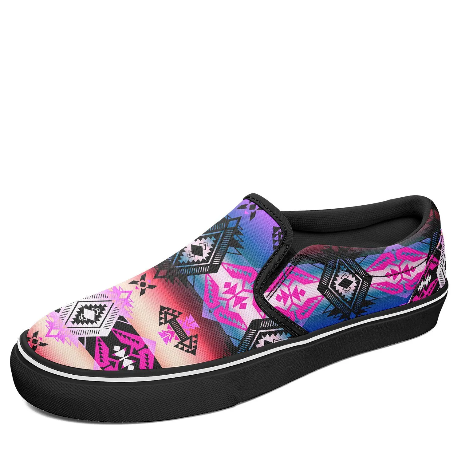 Sovereign Nation Skies Otoyimm Kid's Canvas Slip On Shoes