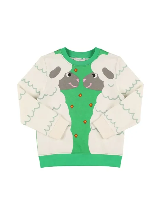 Stella McCartney Kids   Printed cotton sweatshirt 