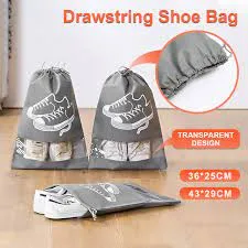 Storage Shoes Bags Portable Travel Shoes Organizer (Randon Colour)