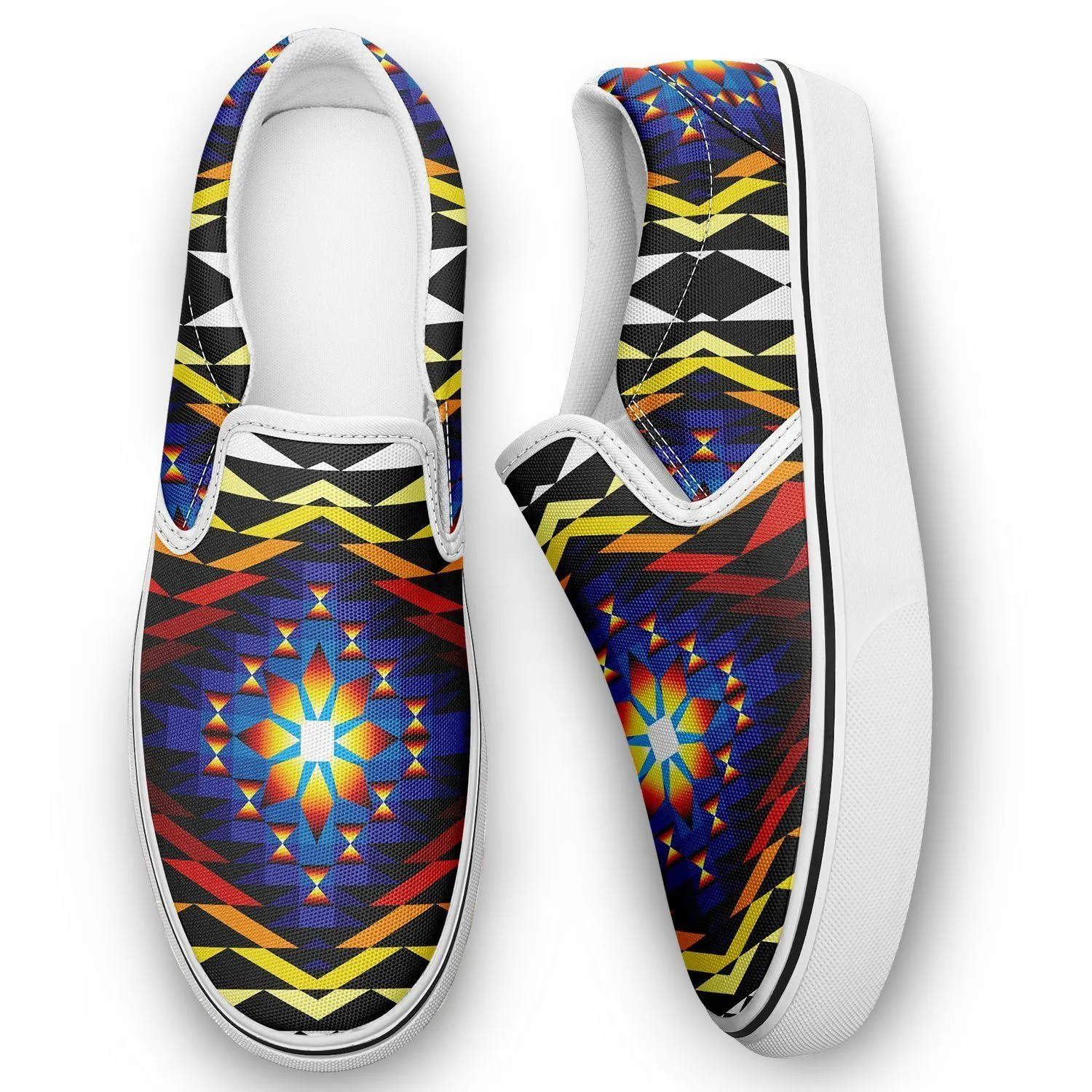 Sunset Blanket Otoyimm Kid's Canvas Slip On Shoes