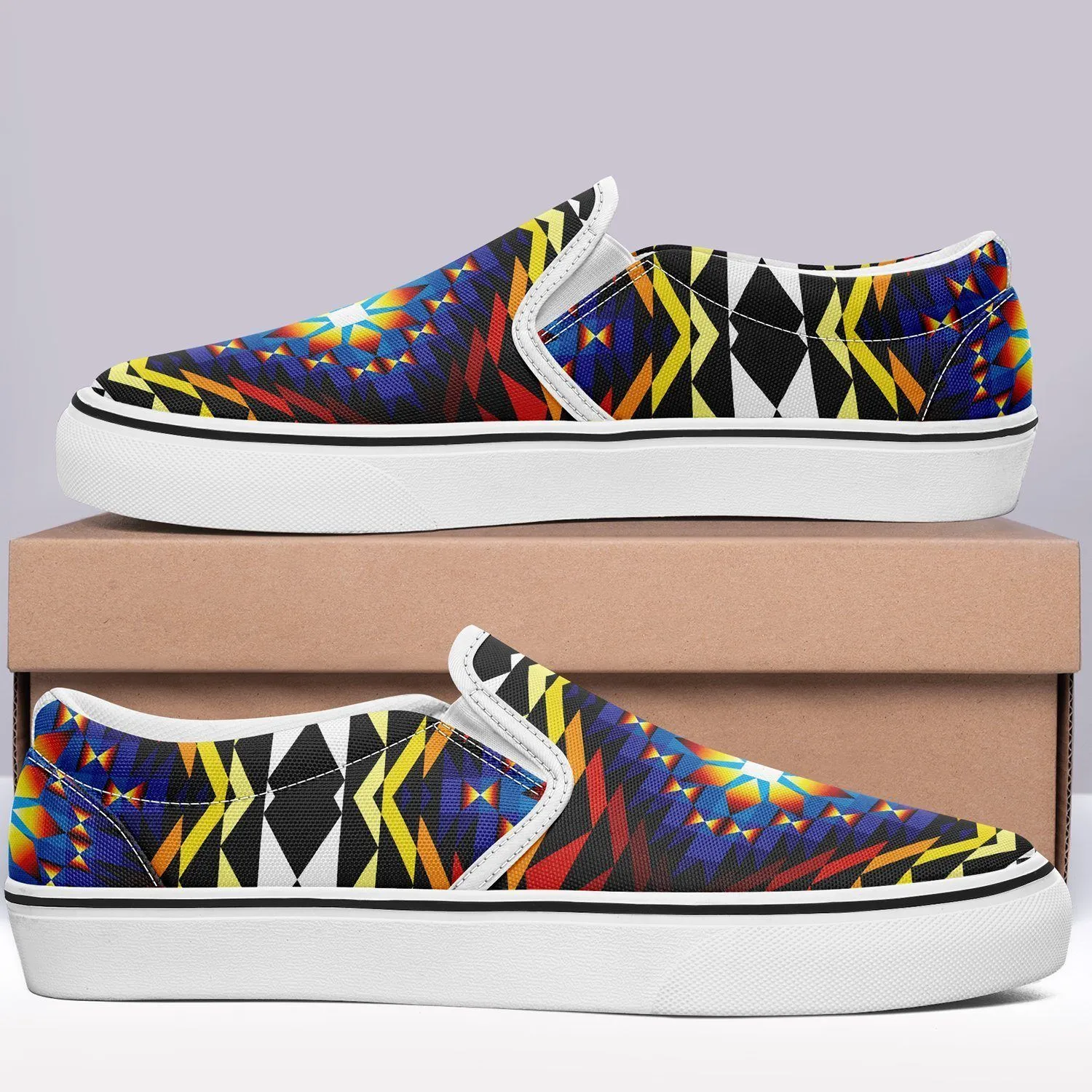 Sunset Blanket Otoyimm Kid's Canvas Slip On Shoes