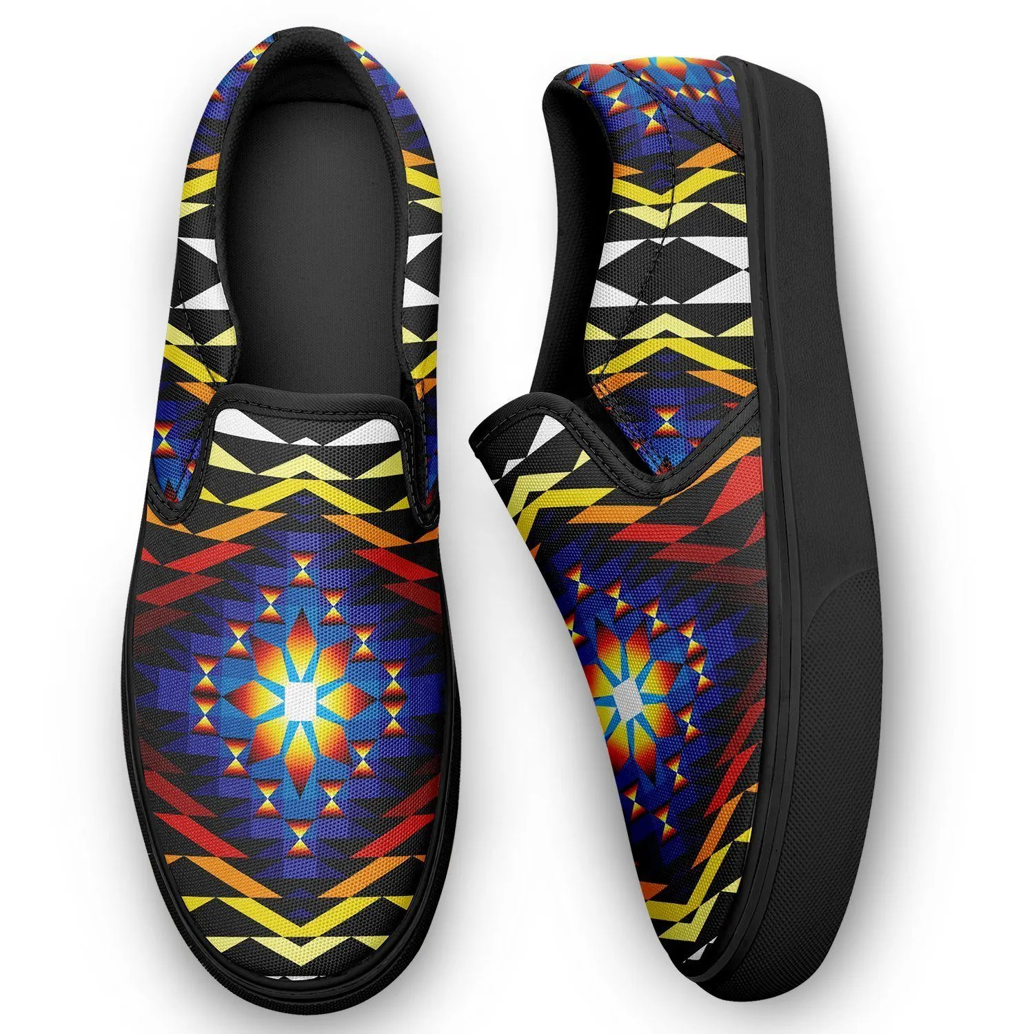 Sunset Blanket Otoyimm Kid's Canvas Slip On Shoes