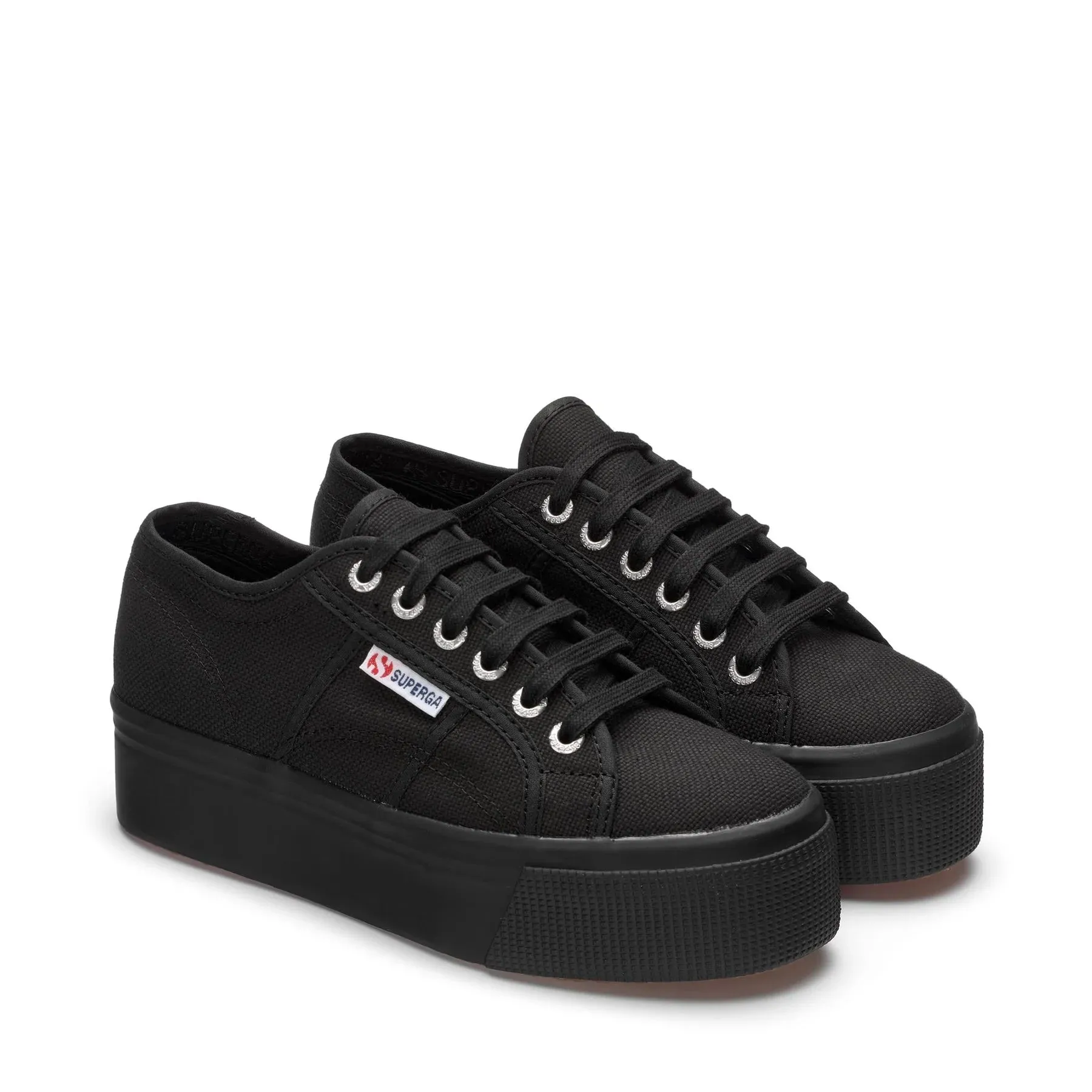 SUPERGA | SNEAKERS MUJER | 2790 PLATFORM FULL BLACK | NEGRO