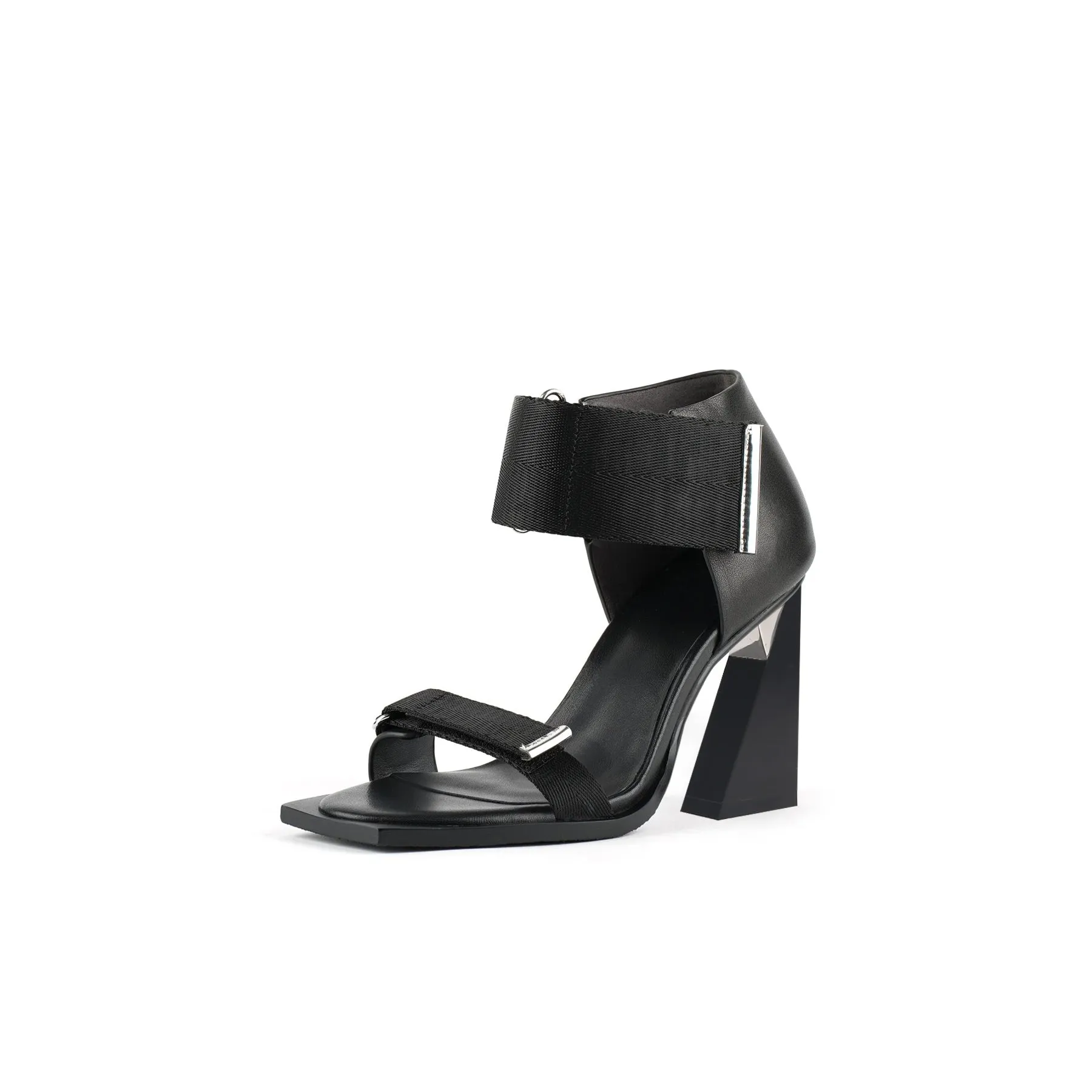 Thick Anke Wrap Geometric Skyscraper Heels