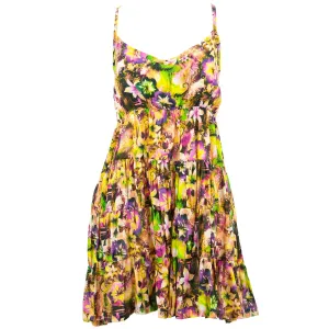 Tier Drop Summer Dress - Spring Tendrils