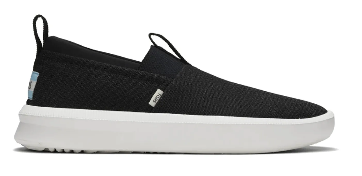 TOMS Mens Canvas Shoes Espadrilles - Black