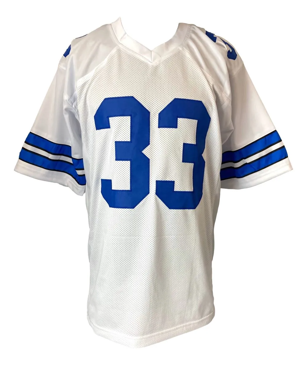 Tony Dorsett Dallas Signed White Football Jersey PSA Hologram