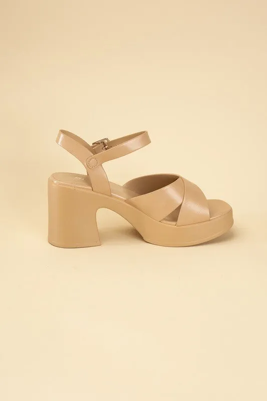 TOUCH Crisscross Sandal Heels