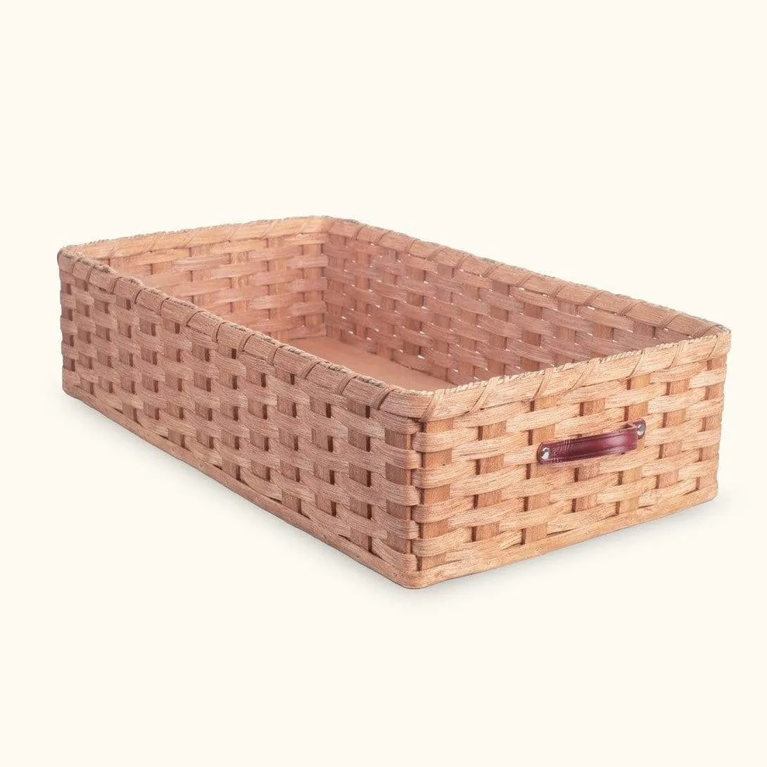 Underbed Storage Basket | Amish Wicker Under Bed or Table Storage