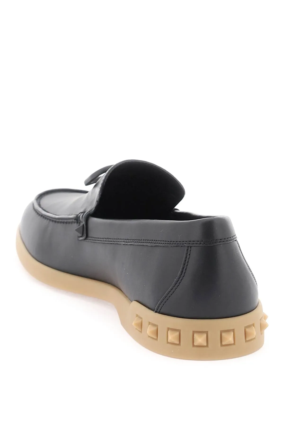 Valentino garavani leisure flows leather loafers