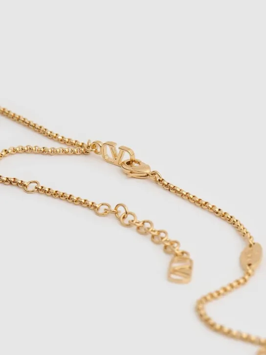 Valentino Garavani   Multi Vlogo charm necklace 