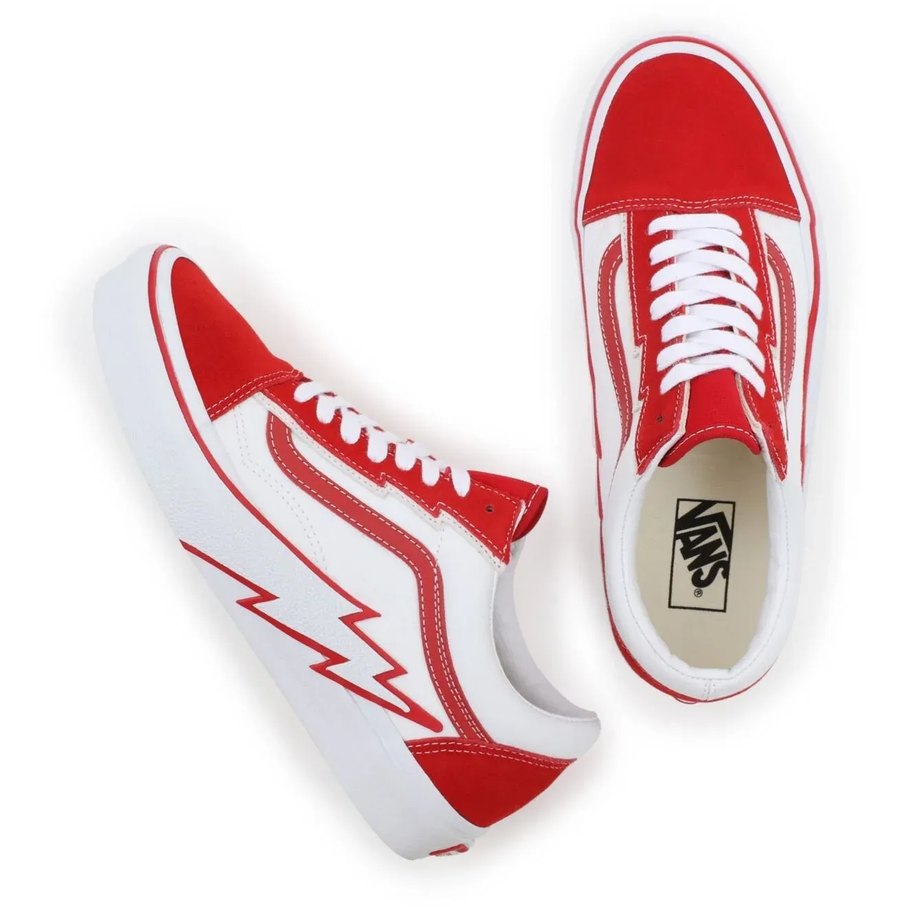 Vans Old Skool Bolt Shoes - Red / White