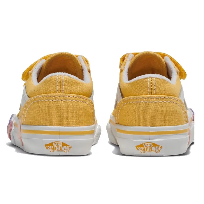 Vans Old Skool V Toddlers Flower Yellow