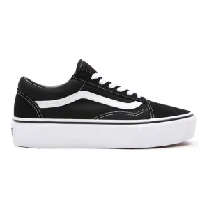 Vans Unisex Platform Old Skool Shoes - Black / White