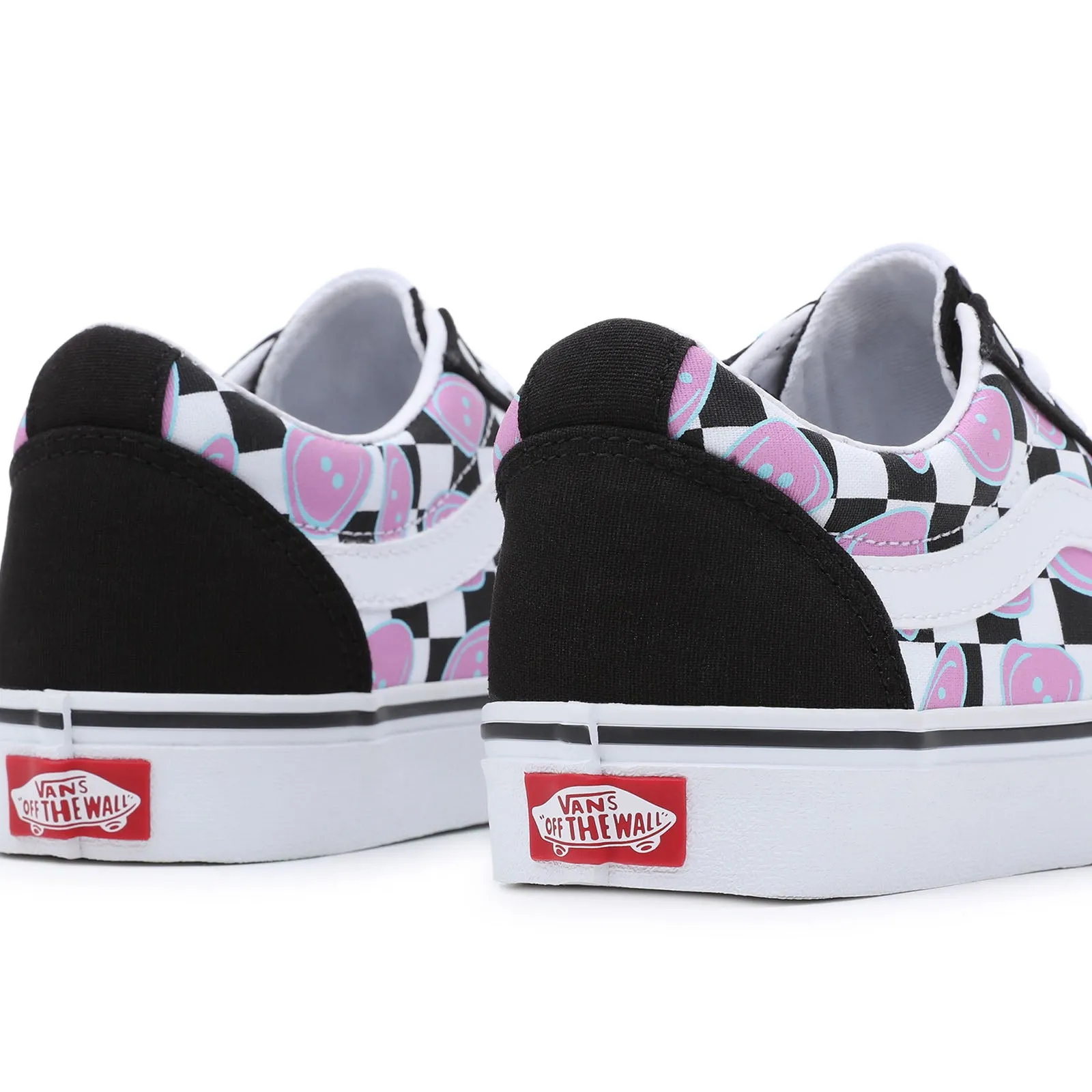 Vans Womens Ward Low Rise Canvas Retro Trainers - Multi/White