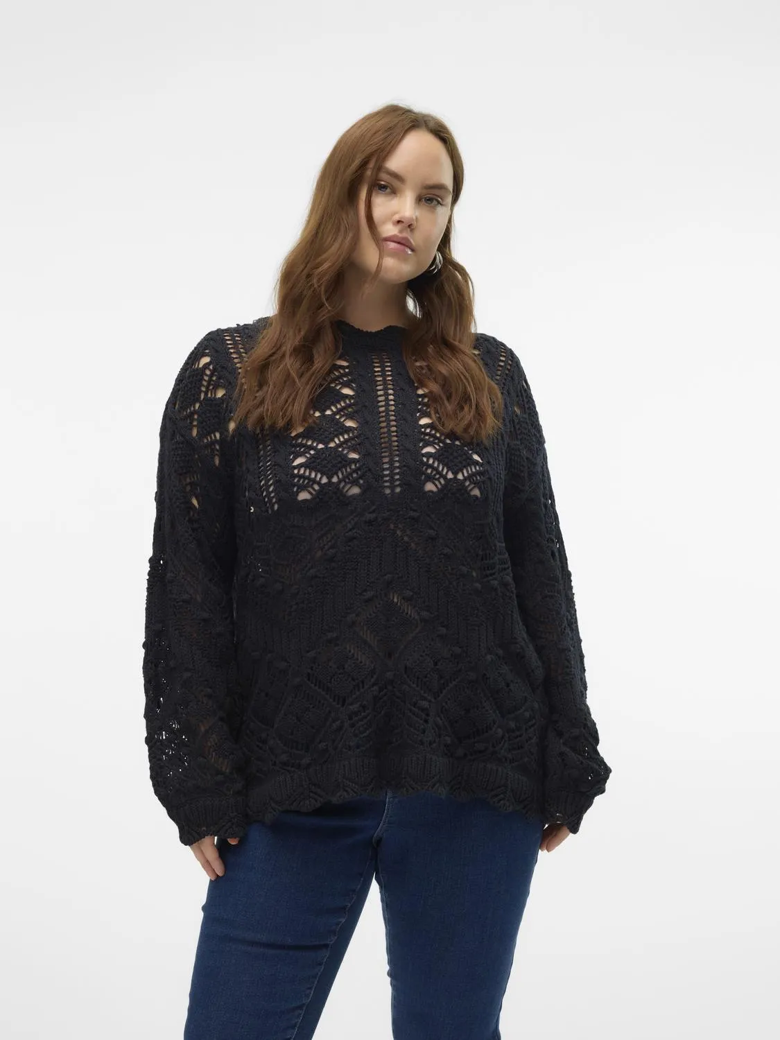 Vero Moda Curve Kenia Crochet Jumper