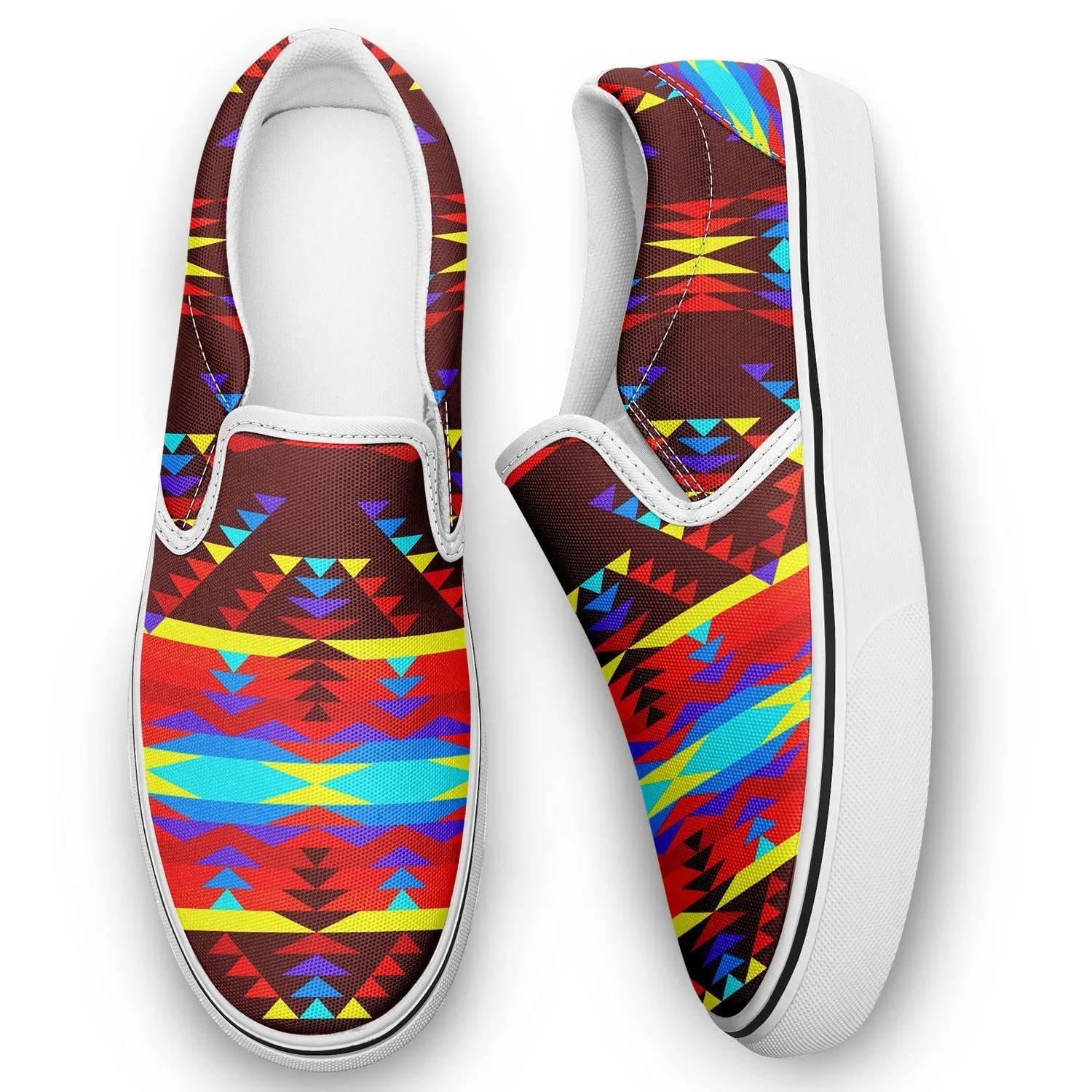 Visions of Lasting Peace Otoyimm Kid's Canvas Slip On Shoes