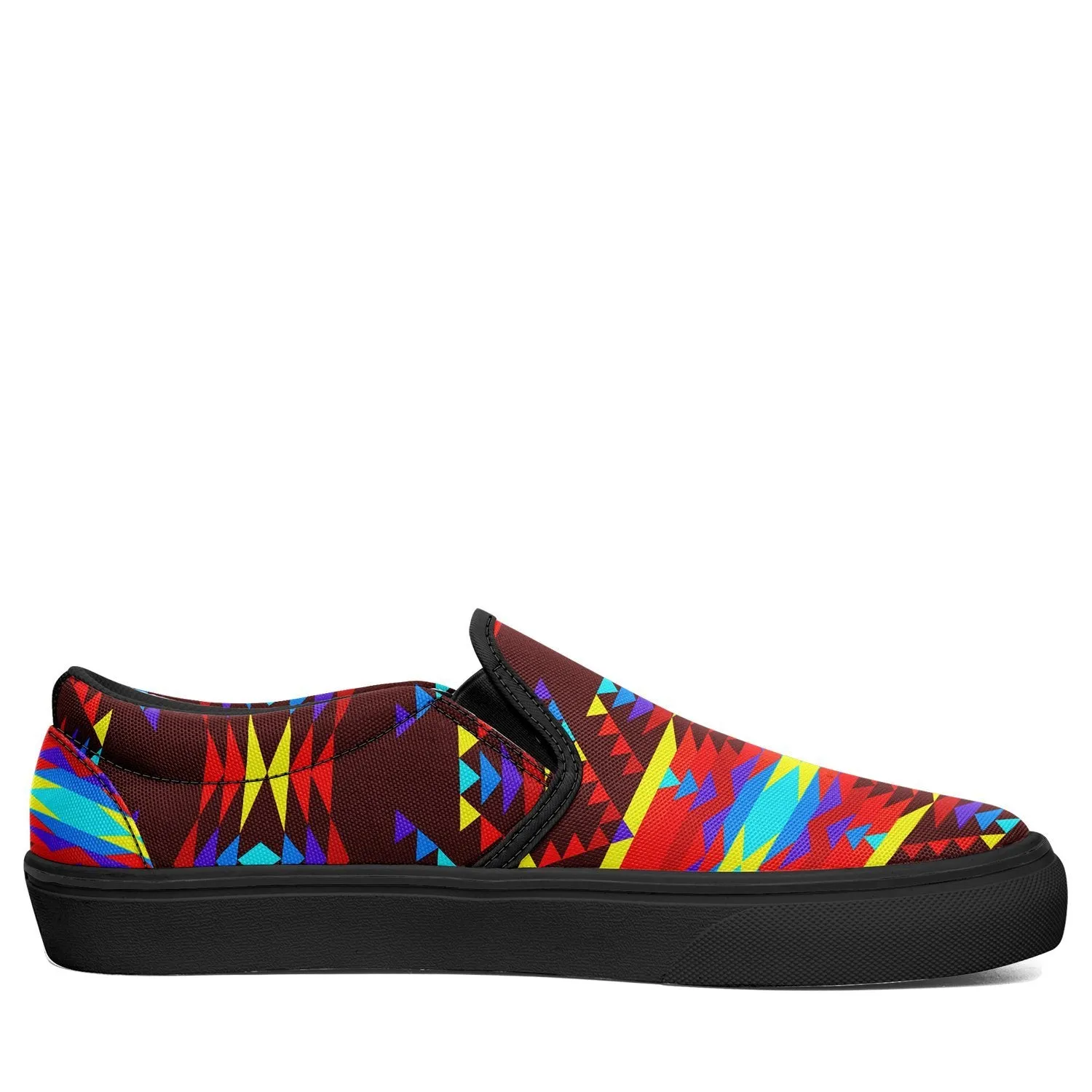 Visions of Lasting Peace Otoyimm Kid's Canvas Slip On Shoes