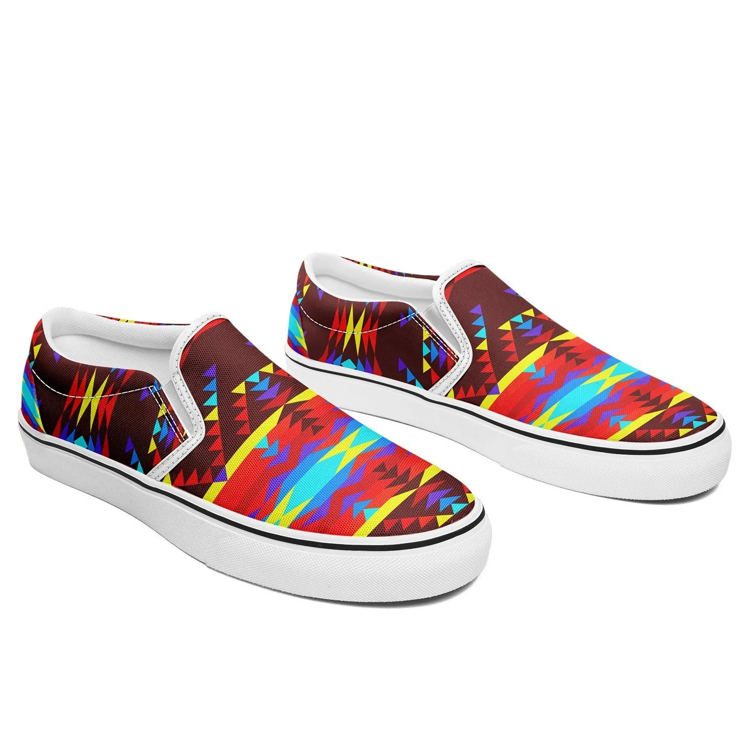 Visions of Lasting Peace Otoyimm Kid's Canvas Slip On Shoes