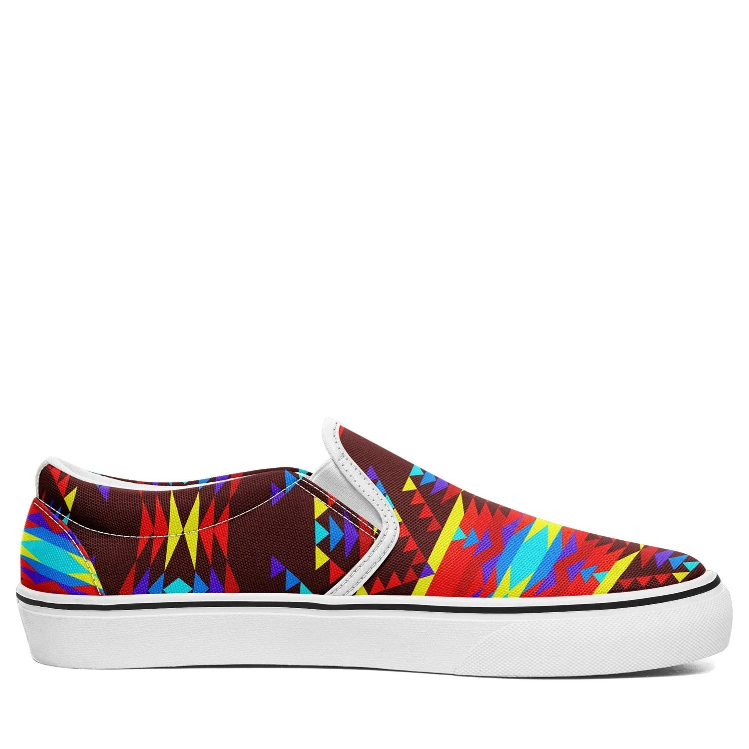 Visions of Lasting Peace Otoyimm Kid's Canvas Slip On Shoes