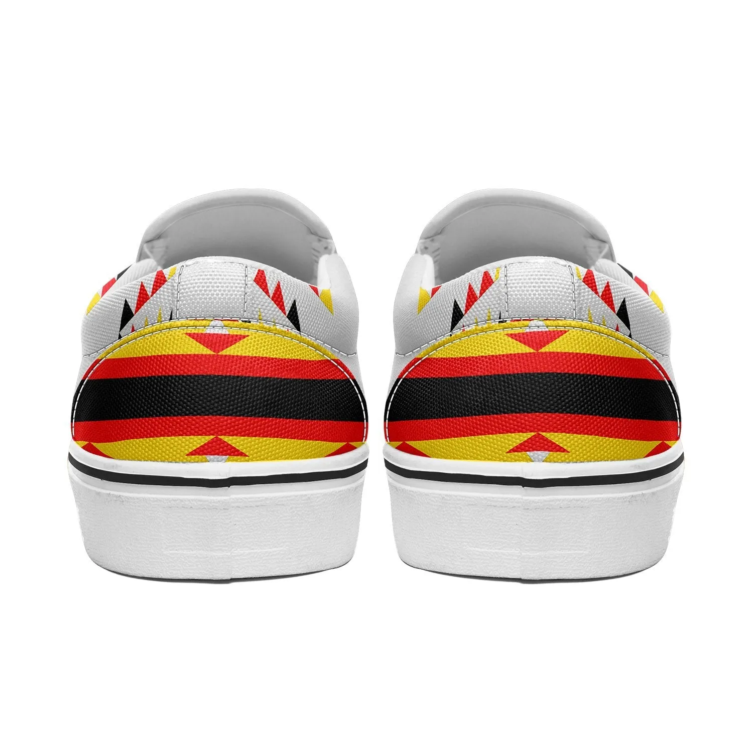 Visions of Peace Directions Otoyimm Kid's Canvas Slip On Shoes