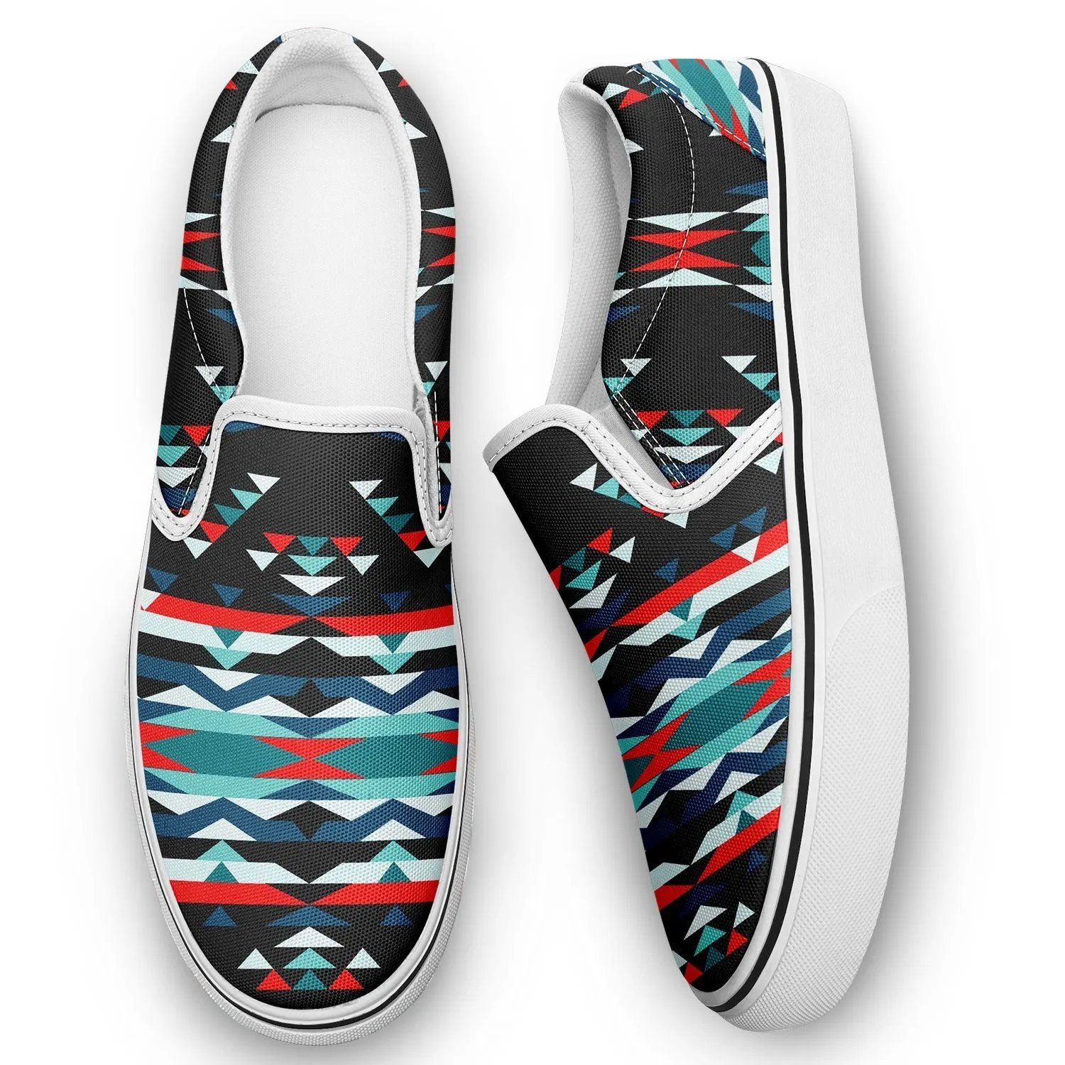 Visions of Peaceful Nights Otoyimm Kid's Canvas Slip On Shoes