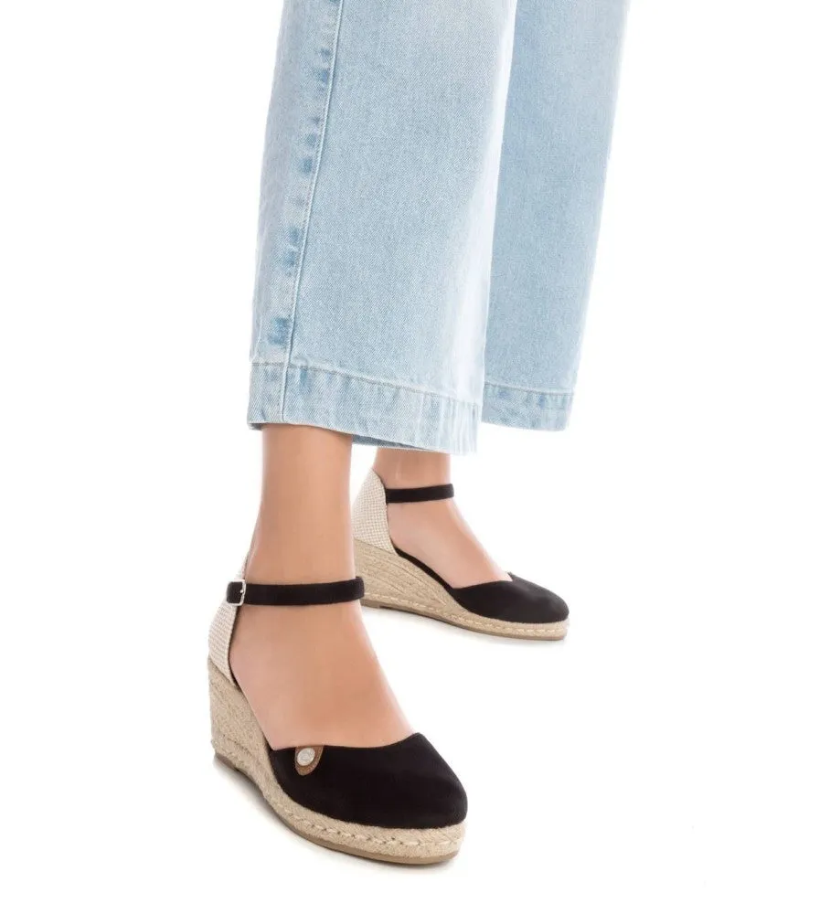 Wedge Espadrille in Black by Refresh