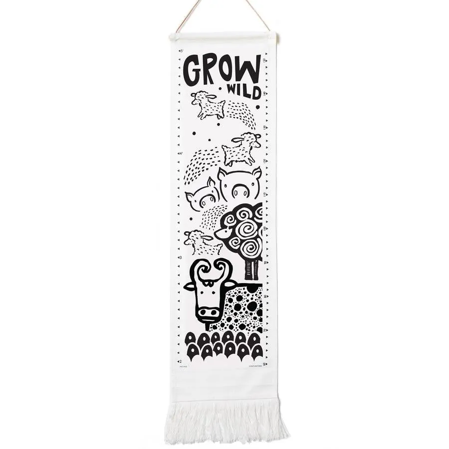 Wee Gallery - Organic Canvas Growth Chart - Farm