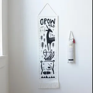 Wee Gallery - Organic Canvas Growth Chart - Woodland